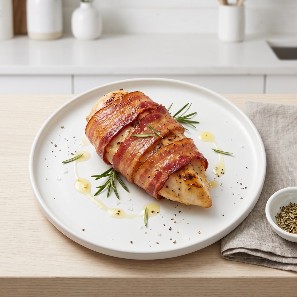 Rosemary-Bacon Grilled Chicken Breasts