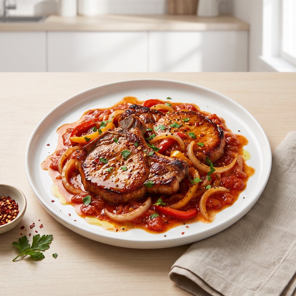 Tomato-Smothered Pork Chops