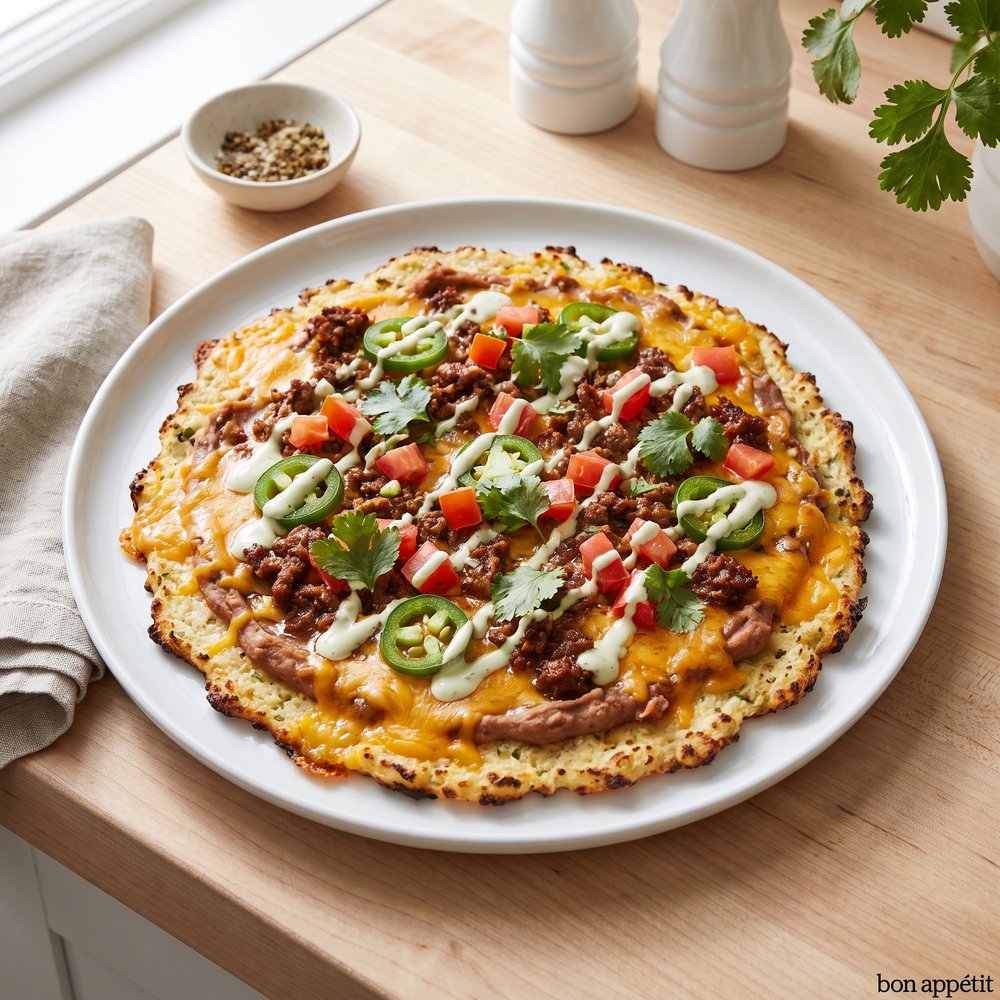 Tostada-Pizza Fusion