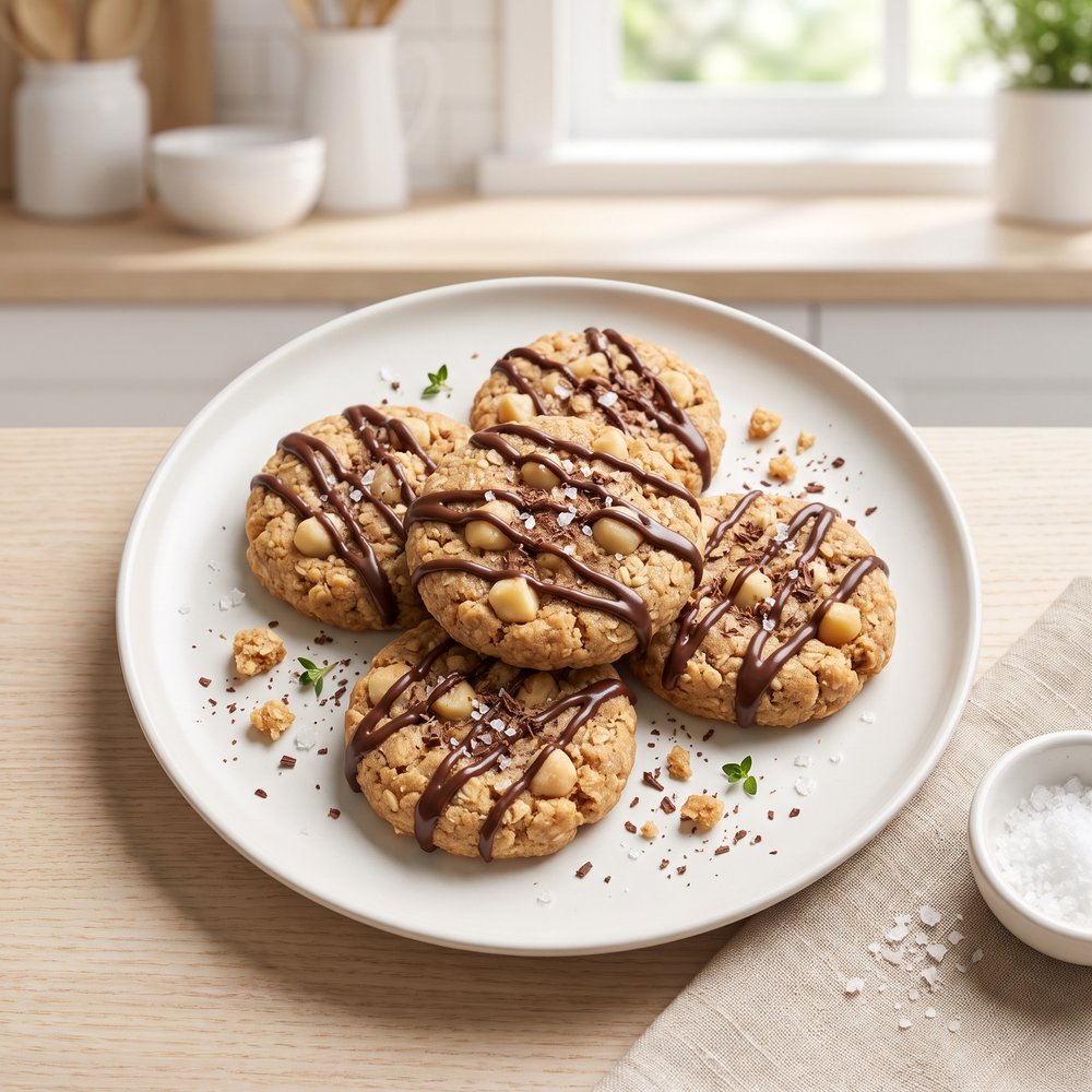 No Bake Macadamia Nut Cookies