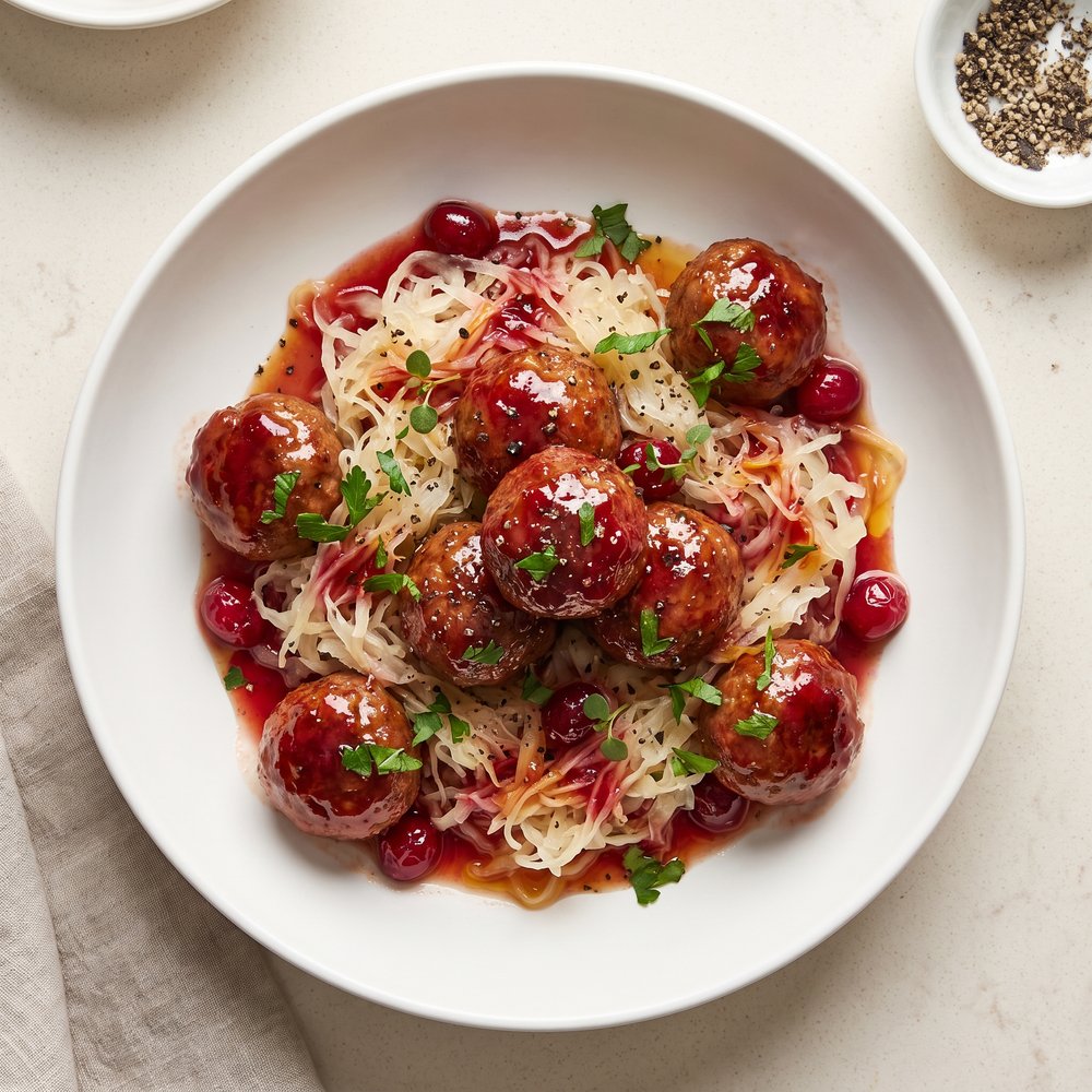 Bavarian-Style Party Meatballs