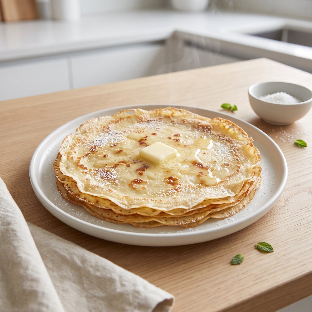 Sweet French Dessert Crêpes