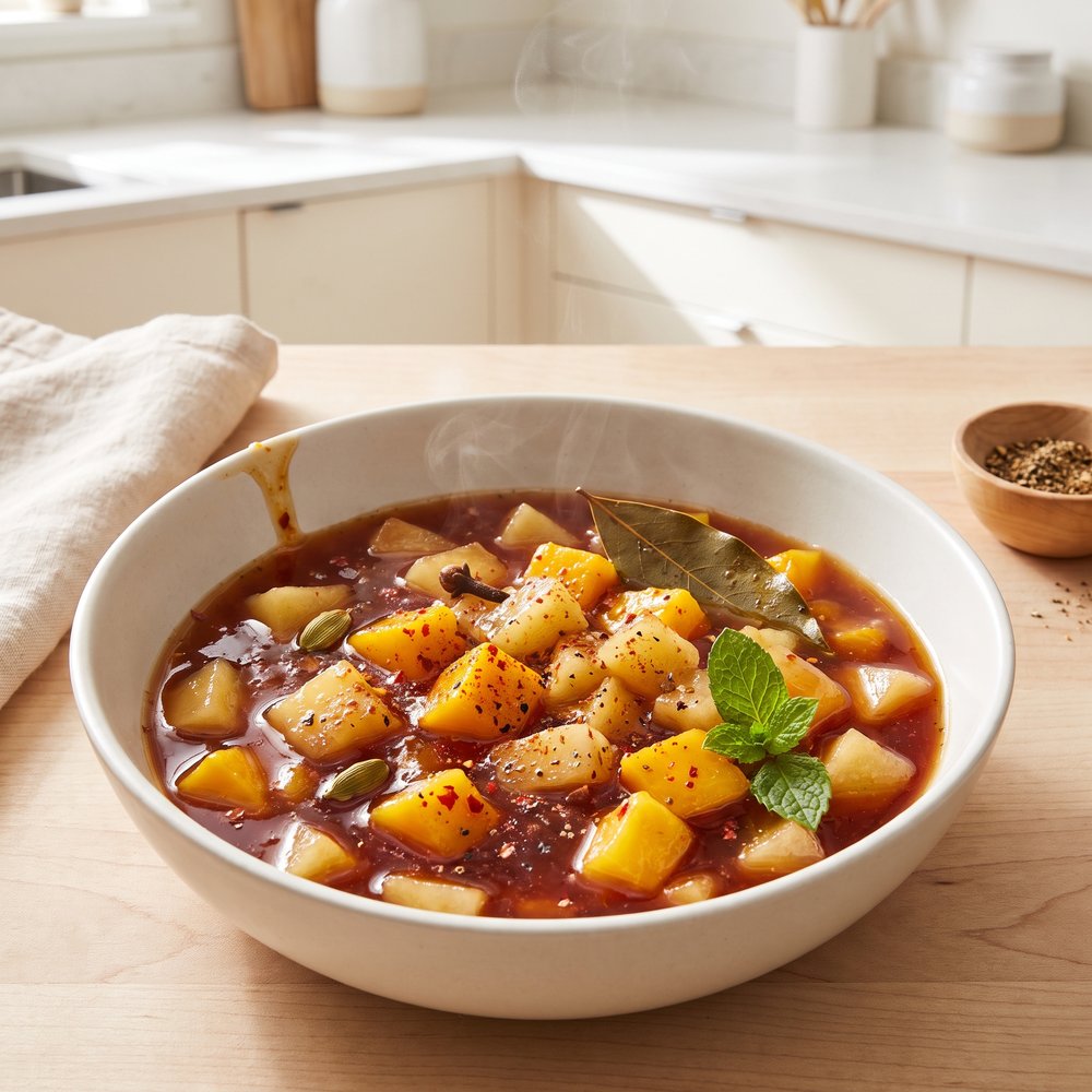 Pressure Cooker Apple–Mango Chutney