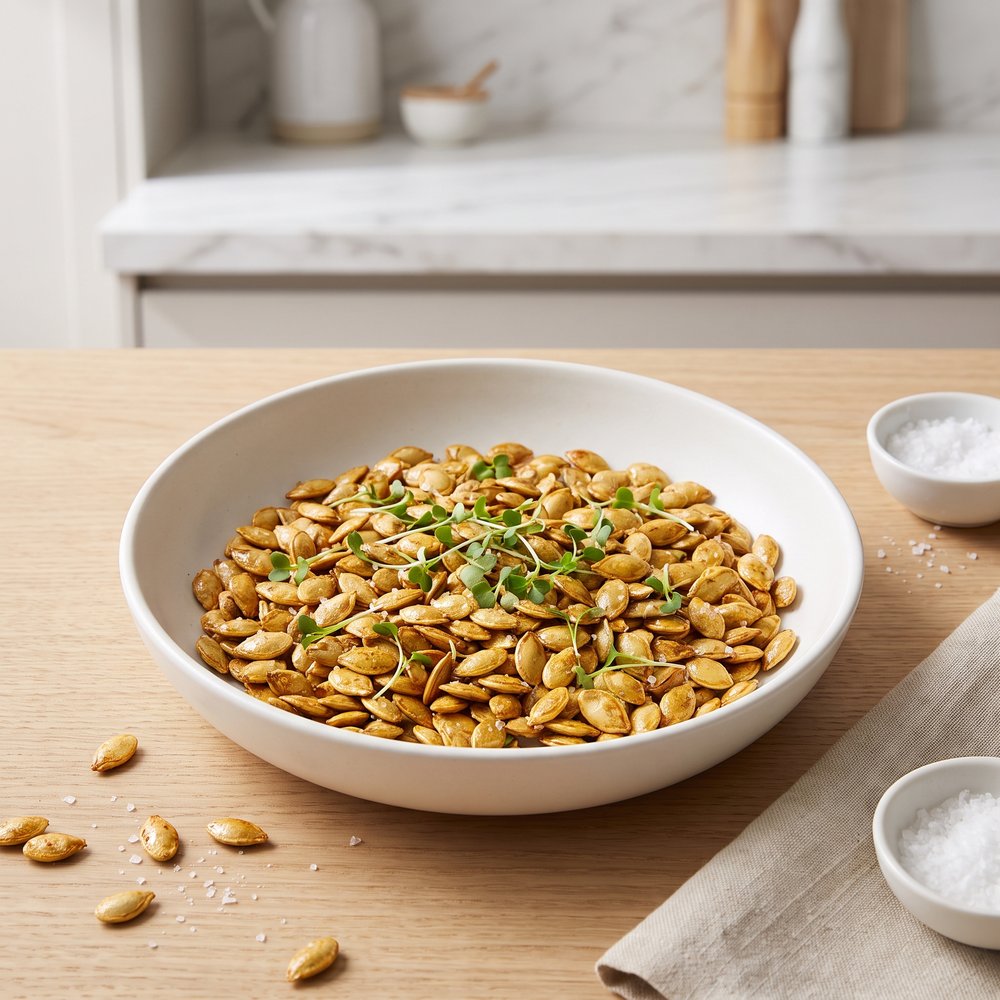 Air-Fried Salt & Vinegar Pumpkin Seeds