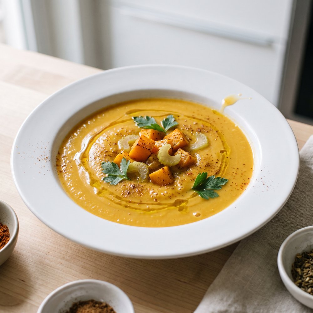 Creamy Butternut Squash & Turnip Soup