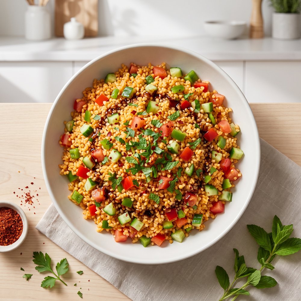 Turkish Bulgur Veggie Salad (Kisir)