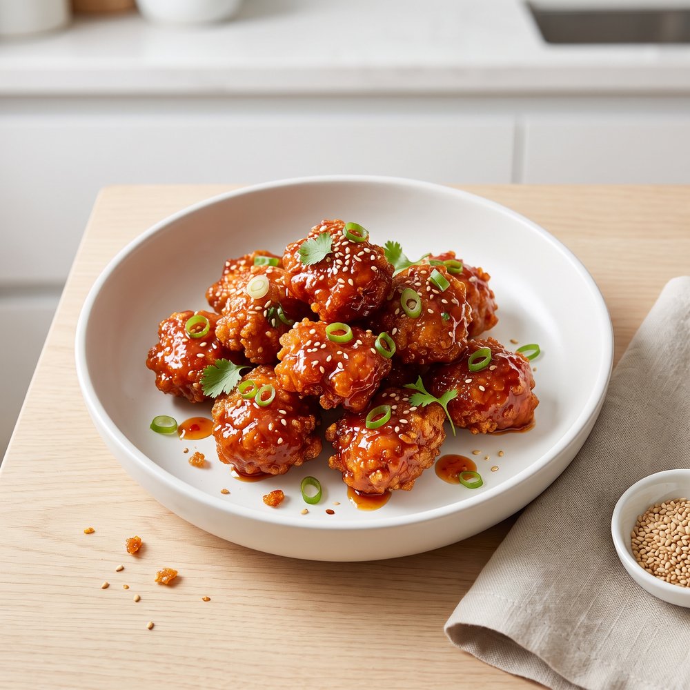 Air Fryer Korean-Style Crispy Chicken