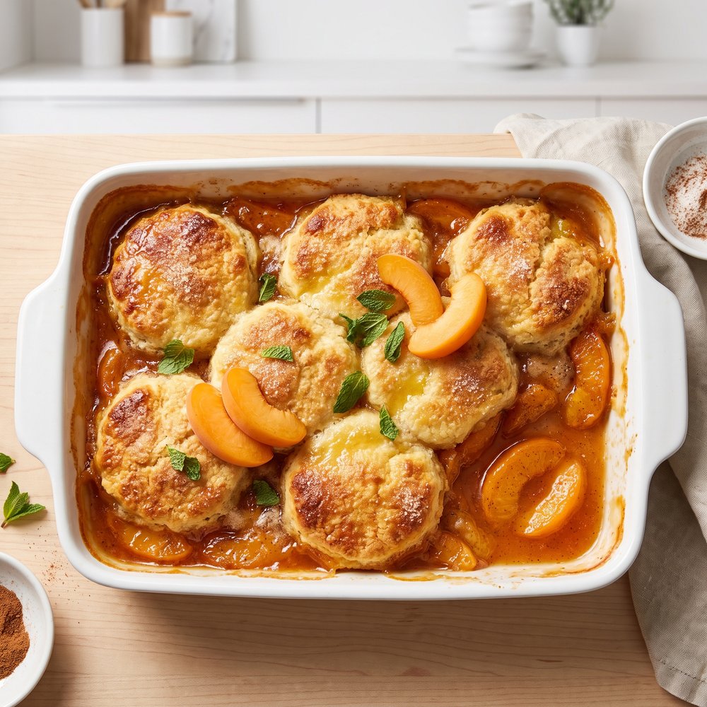 Fresh Apricot Fruit Cobbler