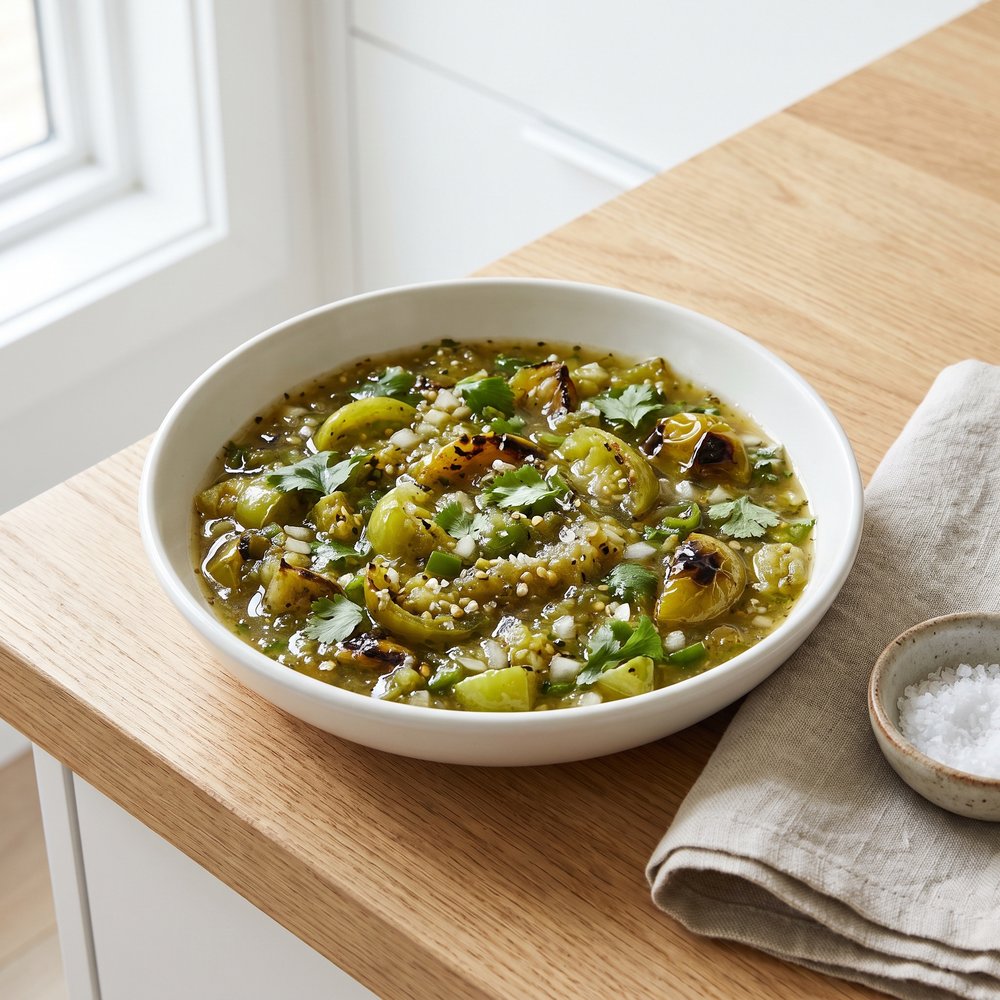 Roasted Green Tomato Salsa
