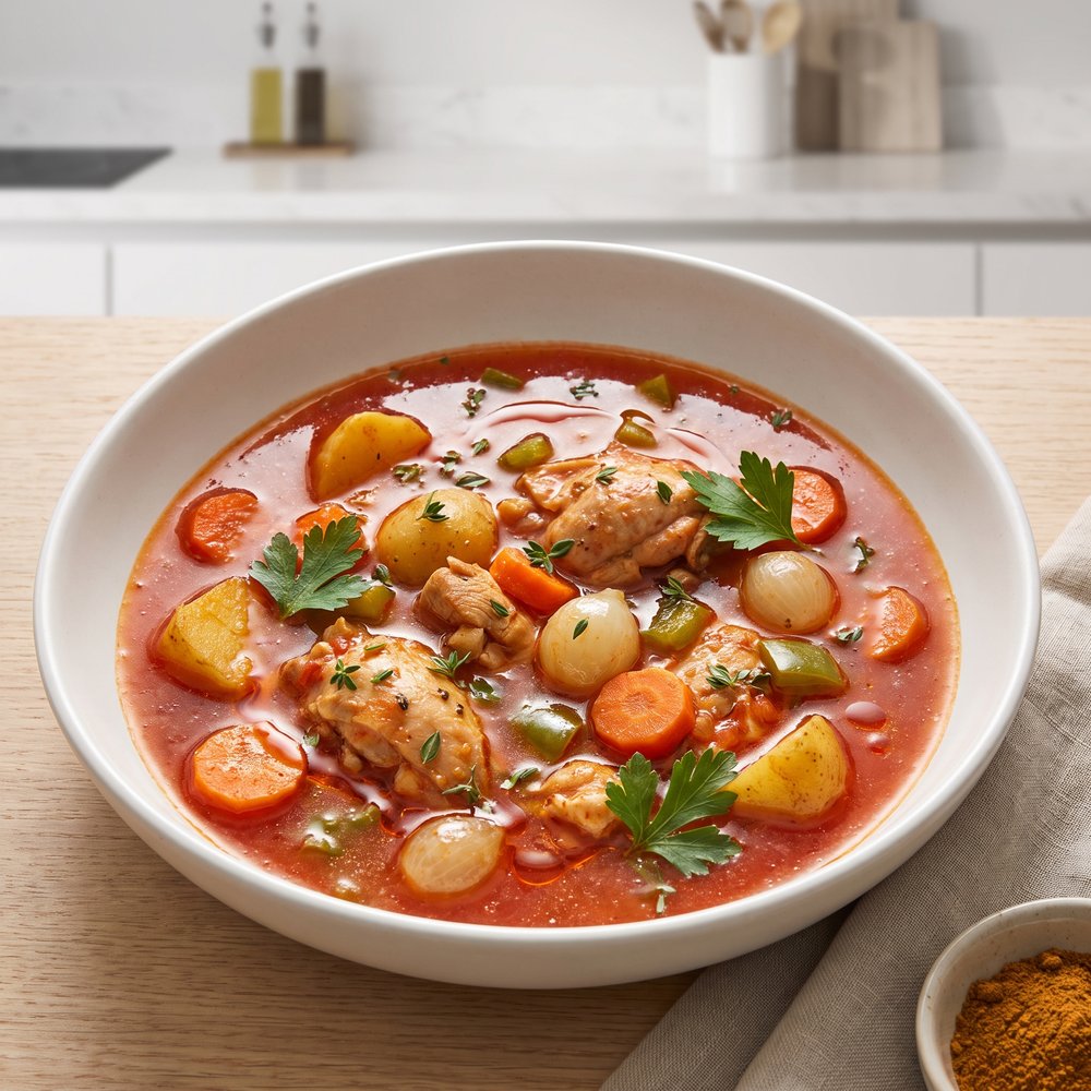 Chicken and Pearl Onion Moroccan-Style Stew
