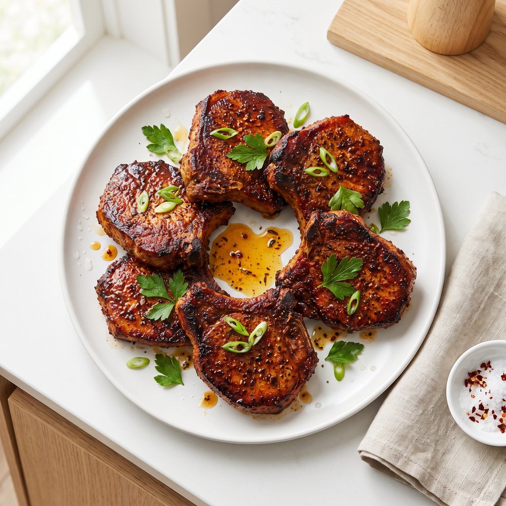 Spice-Rubbed Oven-Baked Pork Chops