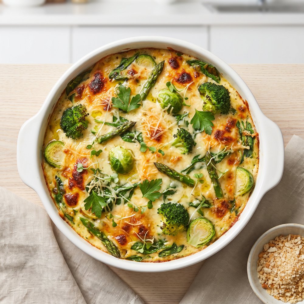 Baked Green Vegetables