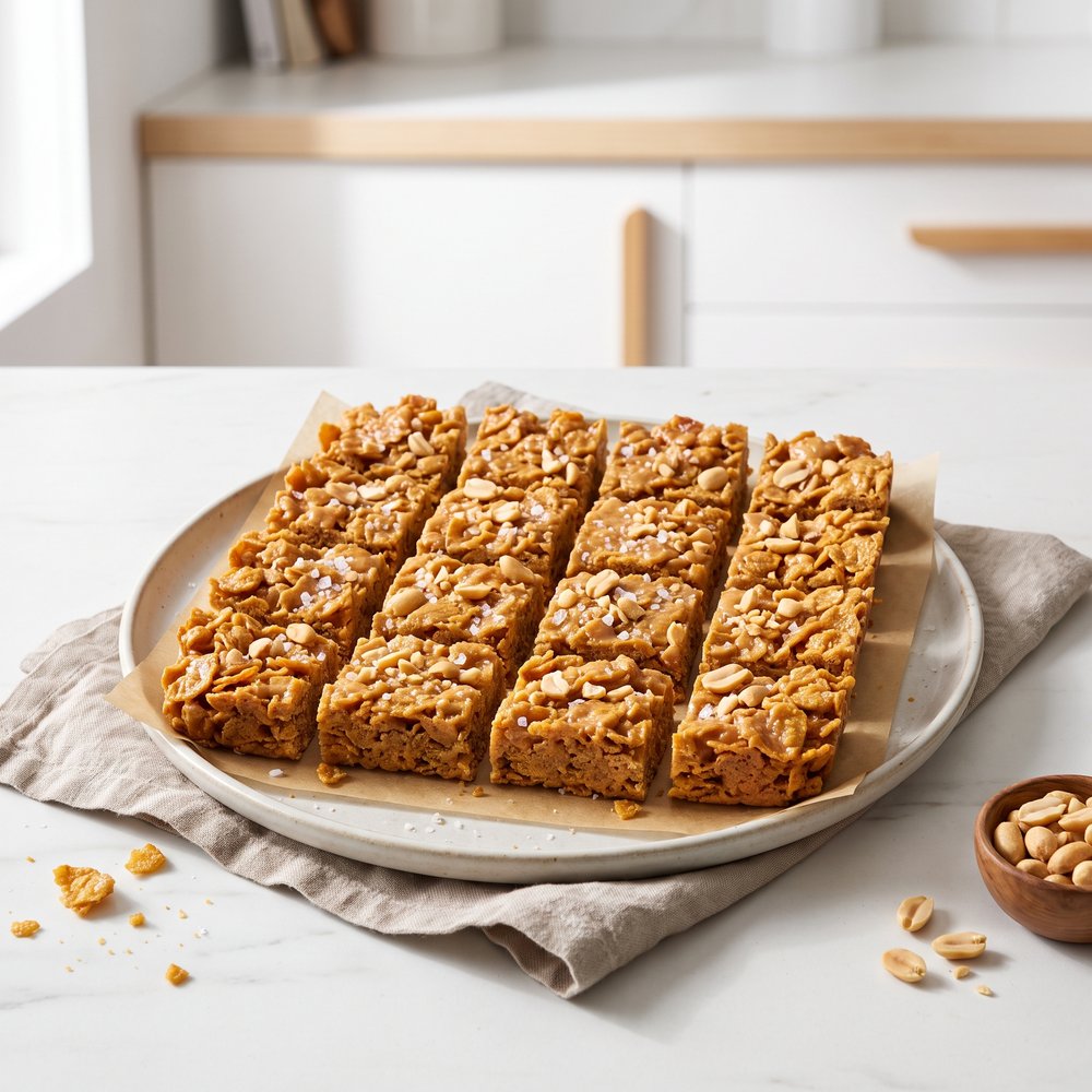 Butterscotch Peanut Butter Cornflake Clusters