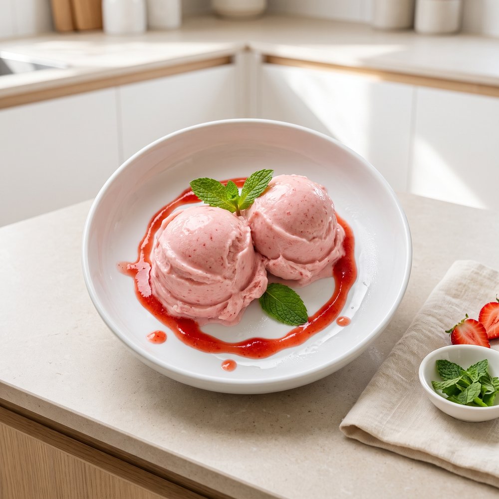 Vegan Strawberry Gelato