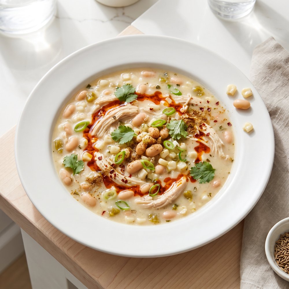 Low-and-Slow Chicken White Chili