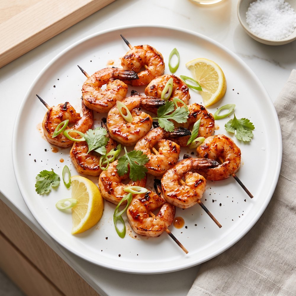 Chipotle-Lemon Grilled Shrimp Skewers