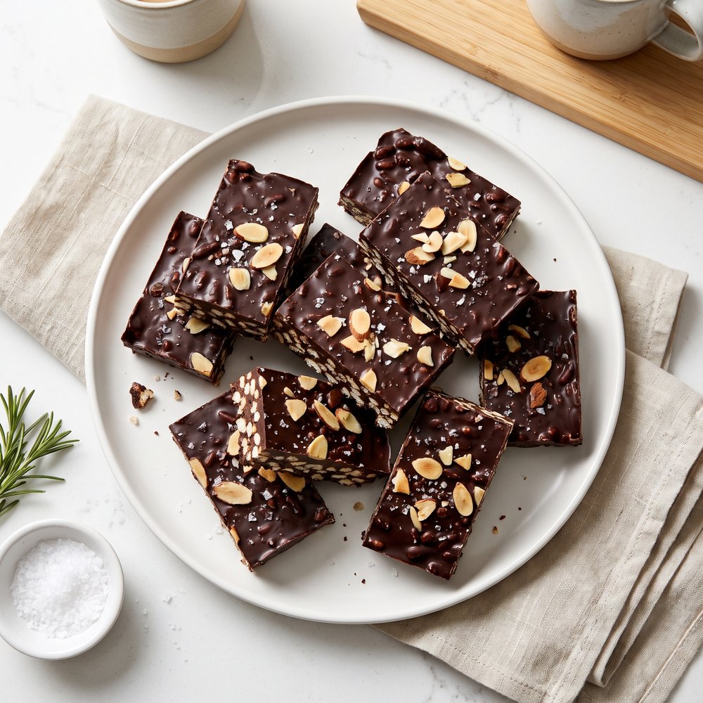 Chocolate Nutty Crispy Treats