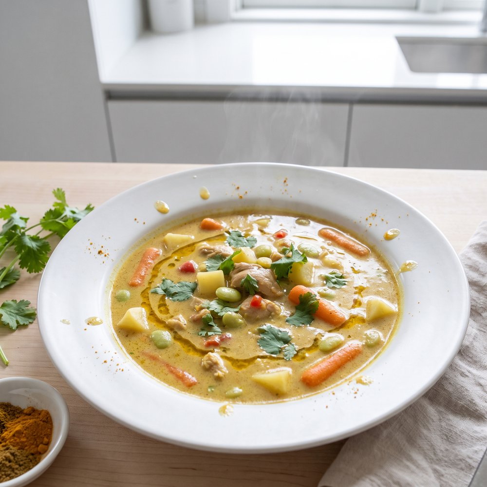 Coconut Milk Chicken Curry Stew