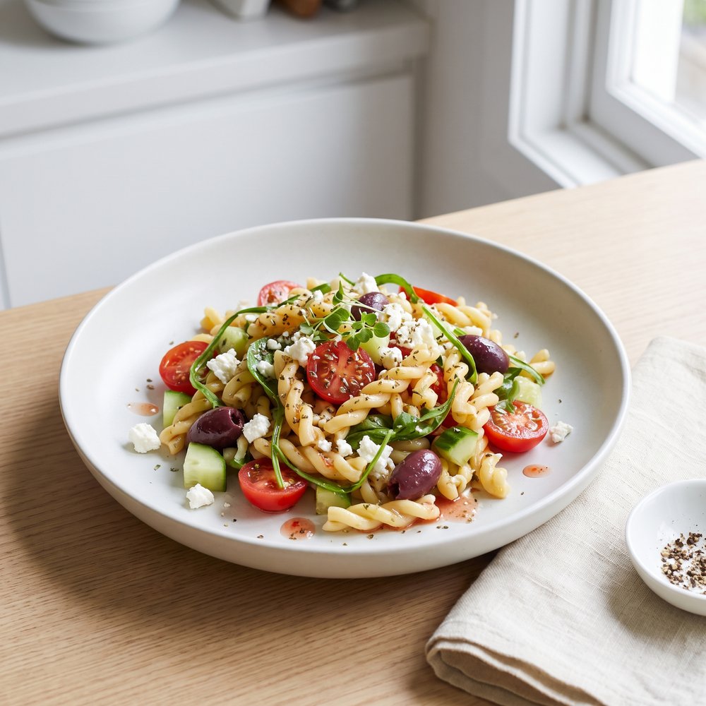 Mediterranean Gemelli Pasta Salad