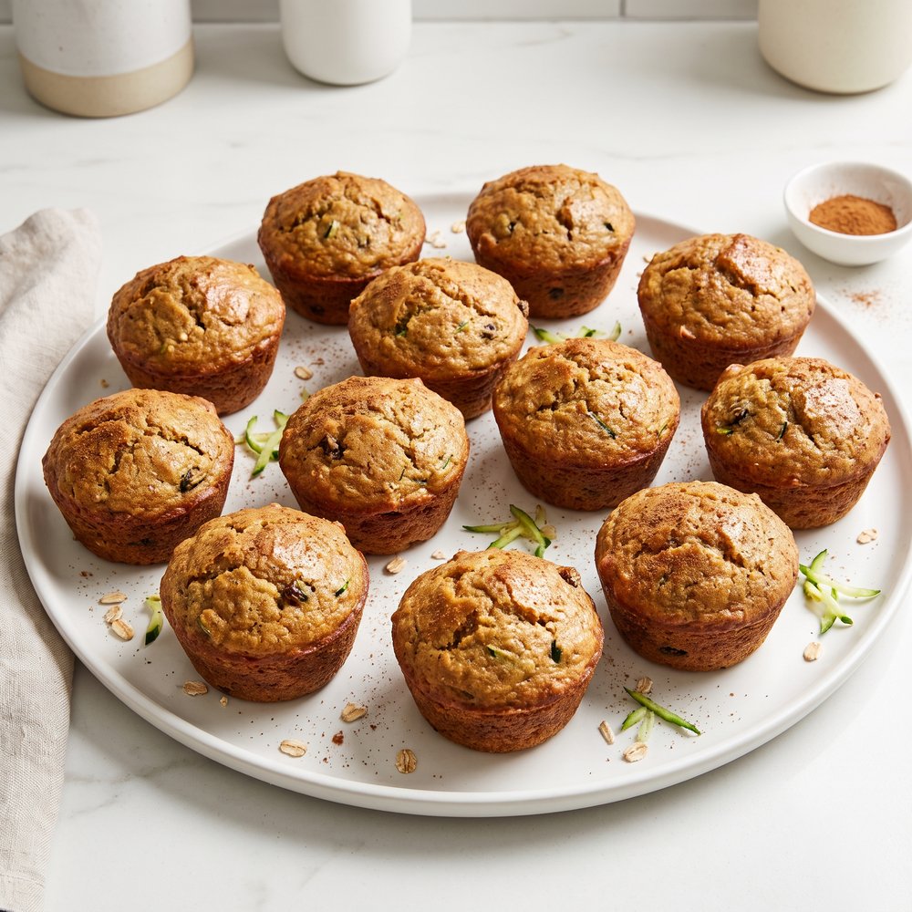 Plant-Based Zucchini Bread Muffins