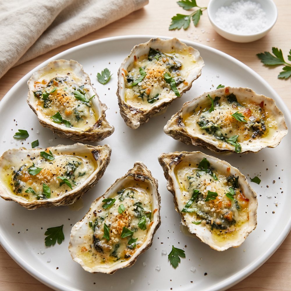 Rockin’ Baked Oysters Rockefeller