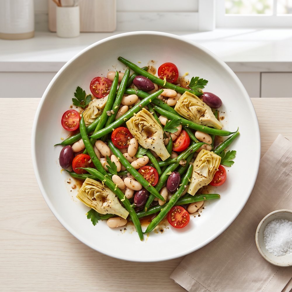 Cold Green Bean and Artichoke Salad