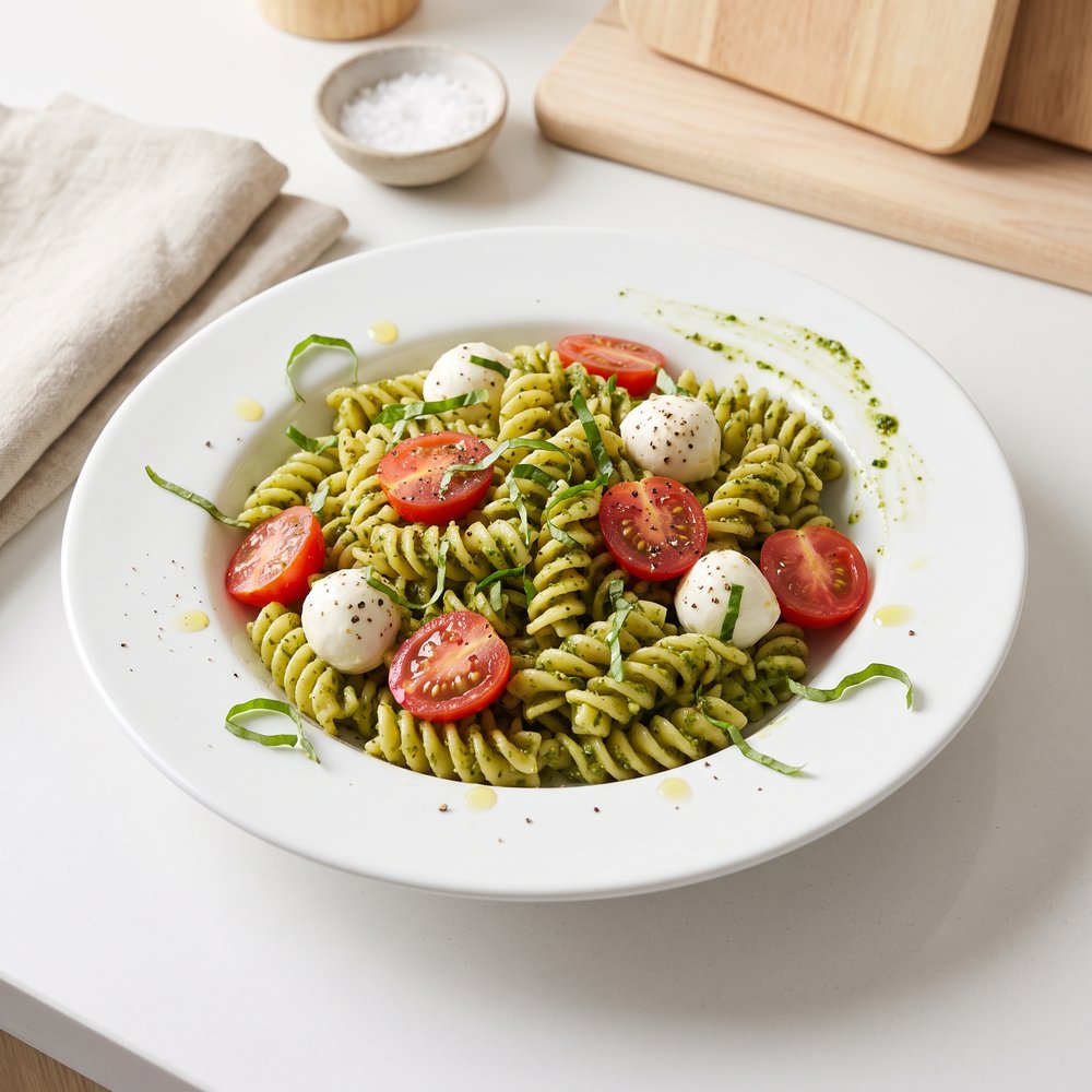 Caprese Pesto Rotini Salad