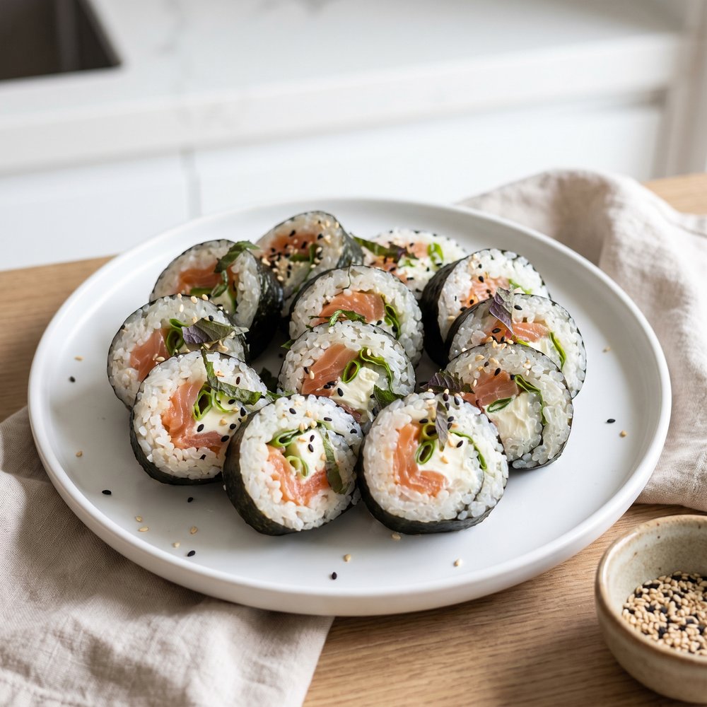 Smoked Salmon Sushi Roll-Ups