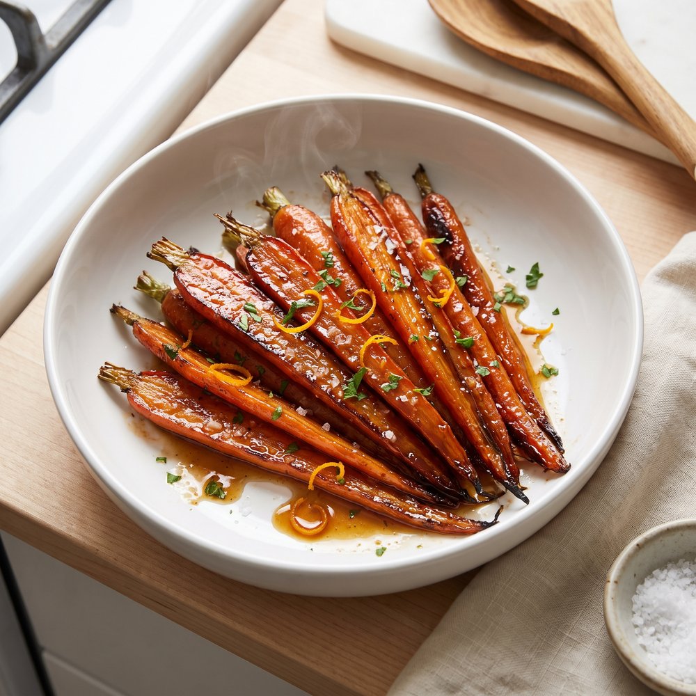 Bourbon Glazed Carrots