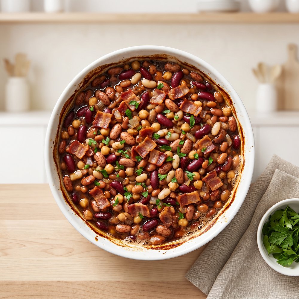 Pat's Oven-Baked Bean Casserole
