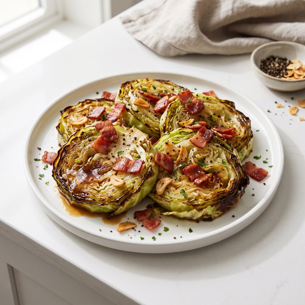 Bacon Cabbage Steaks