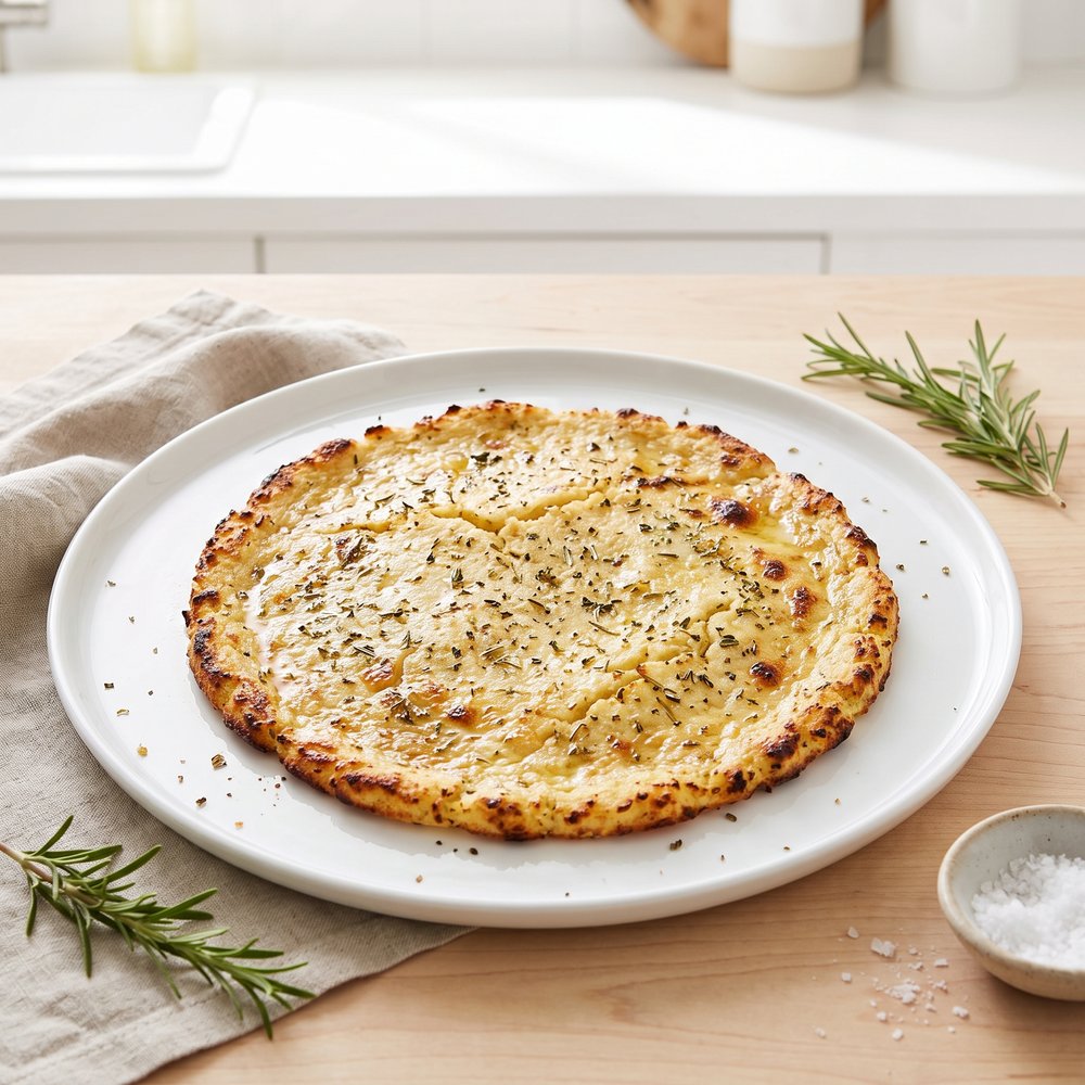 Herbed Cauliflower–Almond Pizza Base
