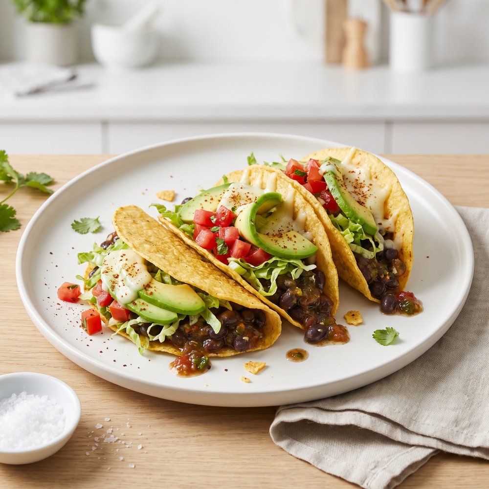 Black Bean and Salsa Verde Tacos
