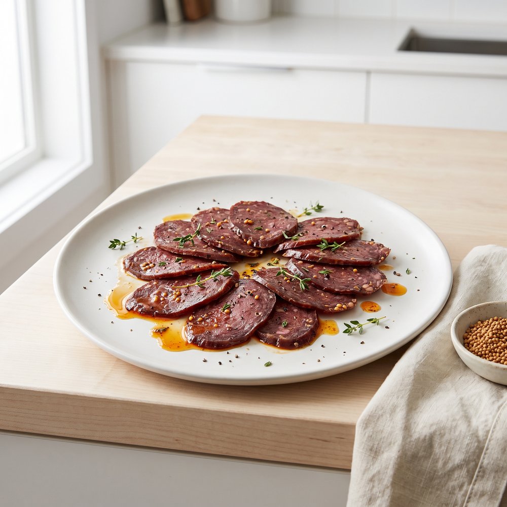 Gramps’ Cured Venison Summer Sausage Logs