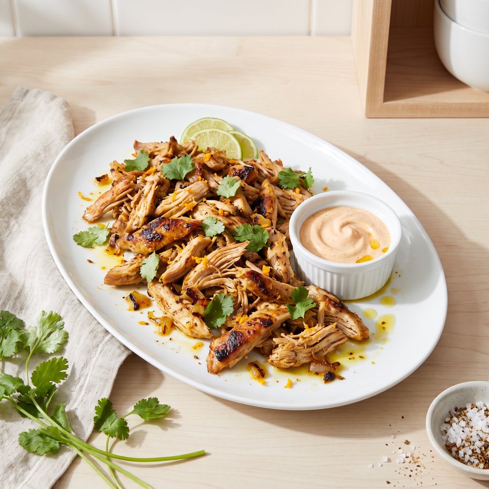 Pressure Cooker Chicken Carnitas with Crispy Edges