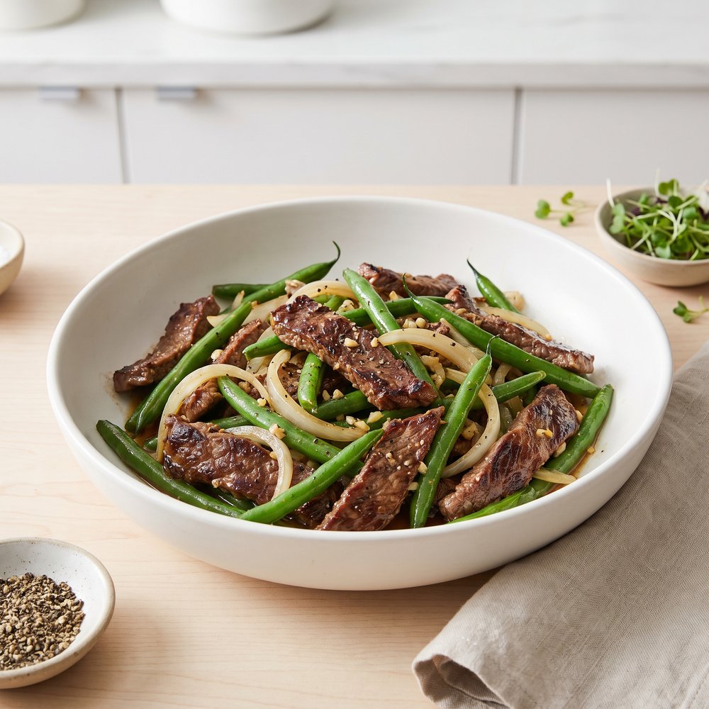 Thịt Bò Xào Đậu Que (Vietnamese Beef with Green Beans)