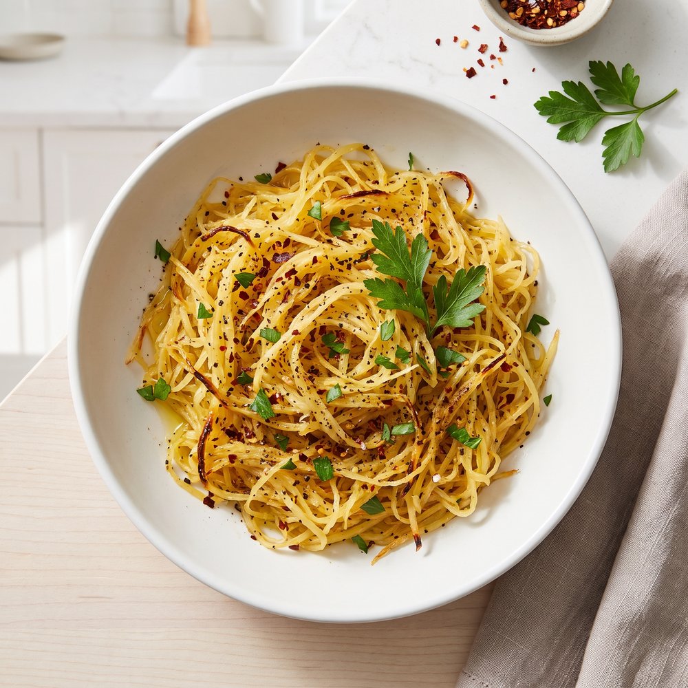 Fast Fiery Spaghetti Squash