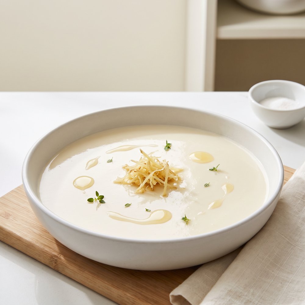 Silky Ginger-Infused Milk Custard