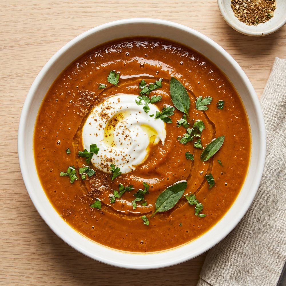Carrot Soup with Cumin and Parsley