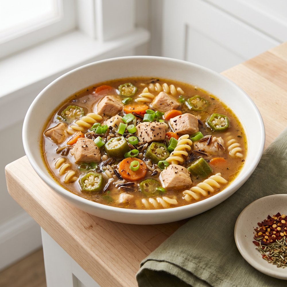 Creole-Style Chicken Gumbo Soup
