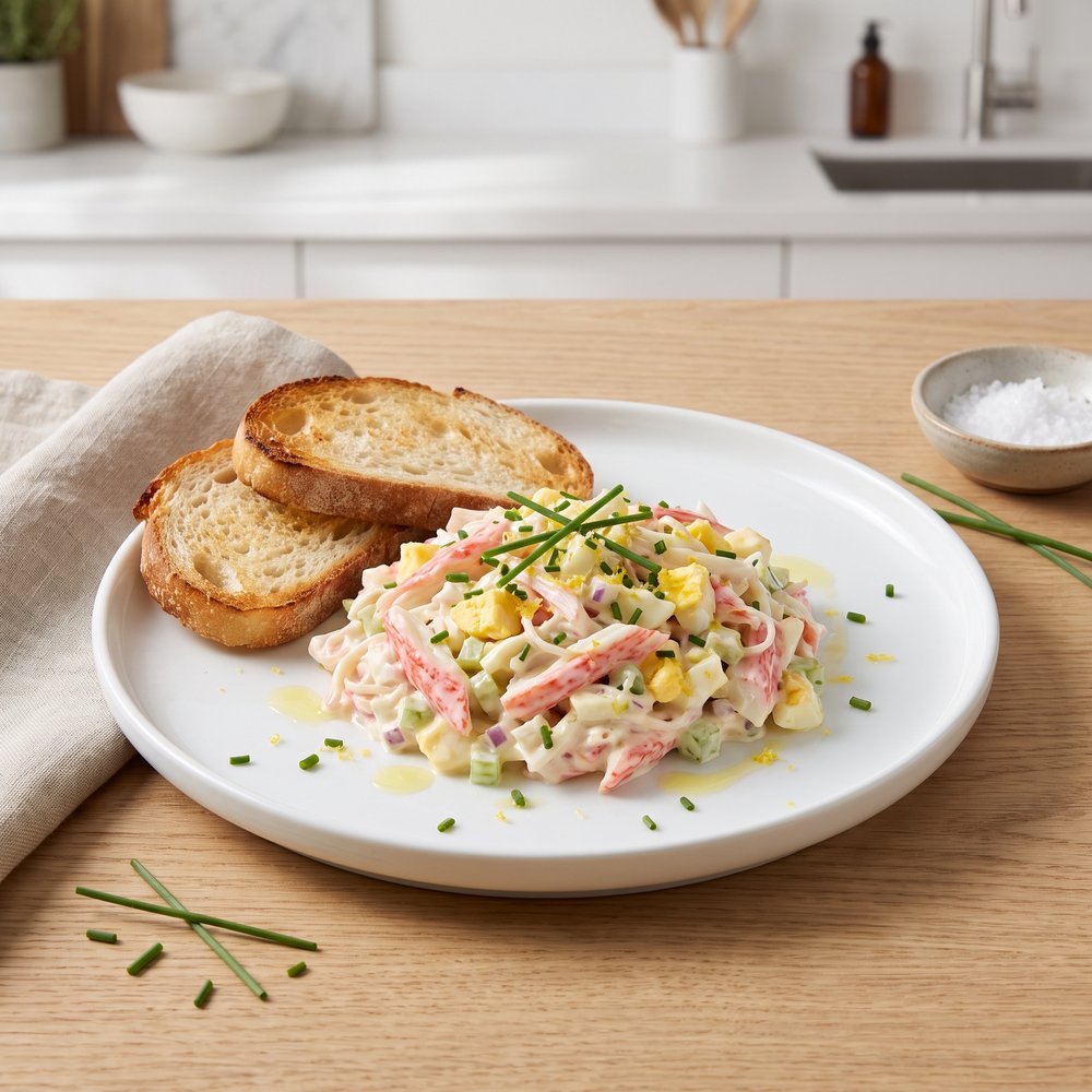 Creamy Imitation Crab and Egg Salad