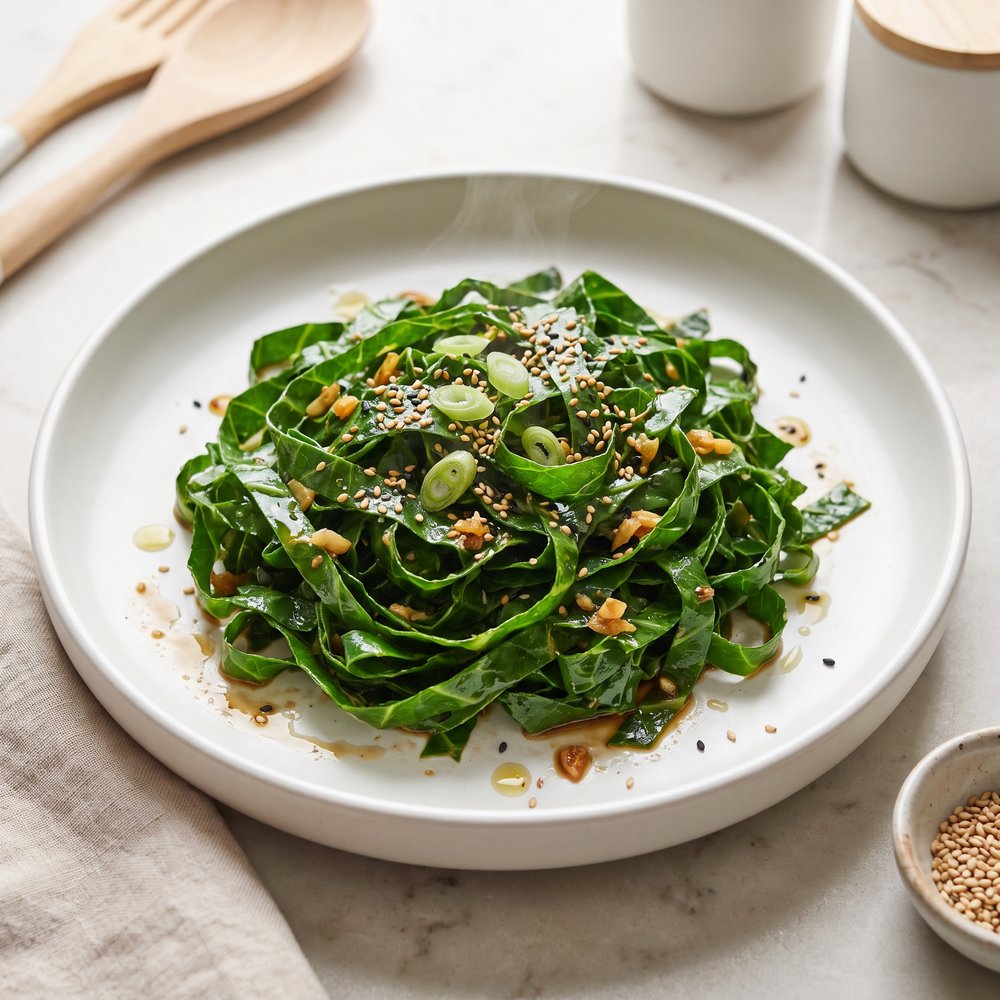Stir-Fried Asian Collard Greens