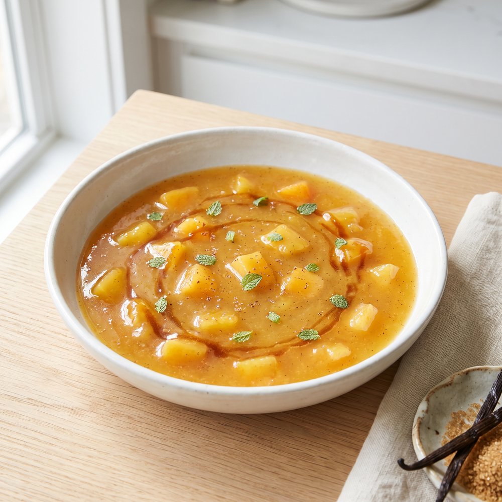 Vanilla-Nutmeg Peach Compote