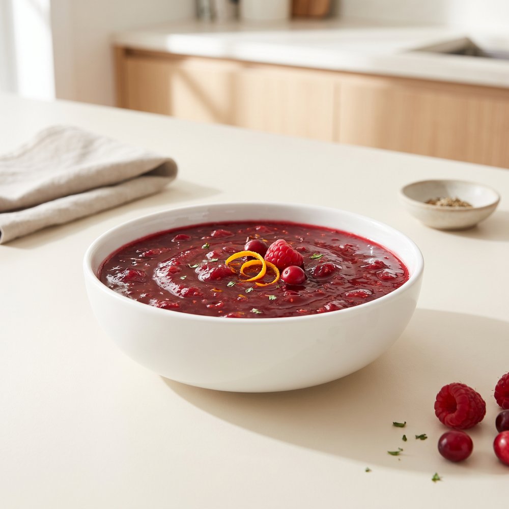 Raspberry–Cranberry Citrus Dessert Sauce