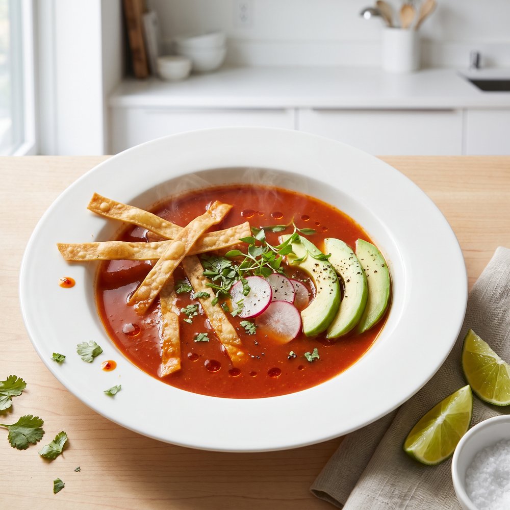 Plant-Based Tortilla Soup