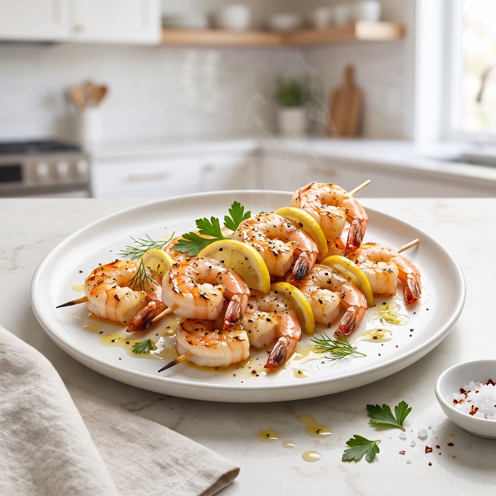 Garlic Shrimp Kabobs