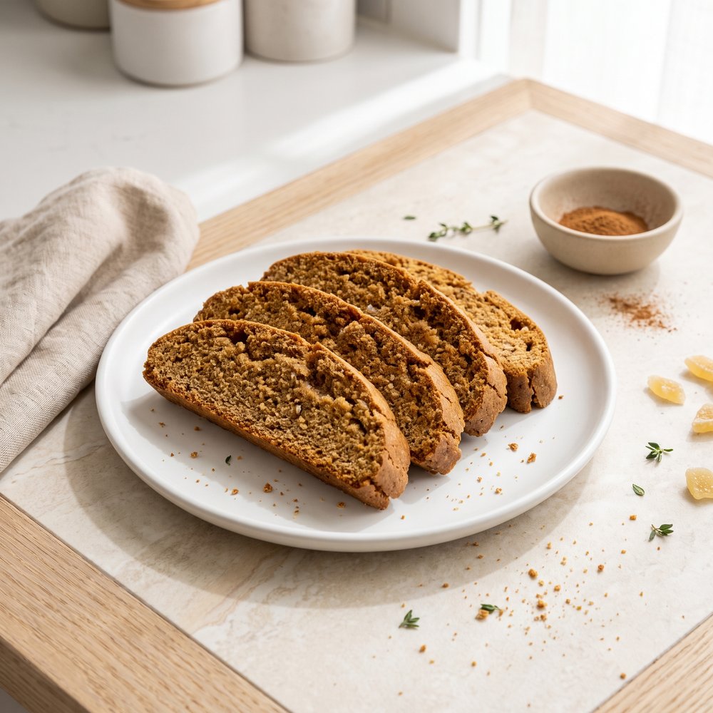 Molasses Gingerbread Biscotti