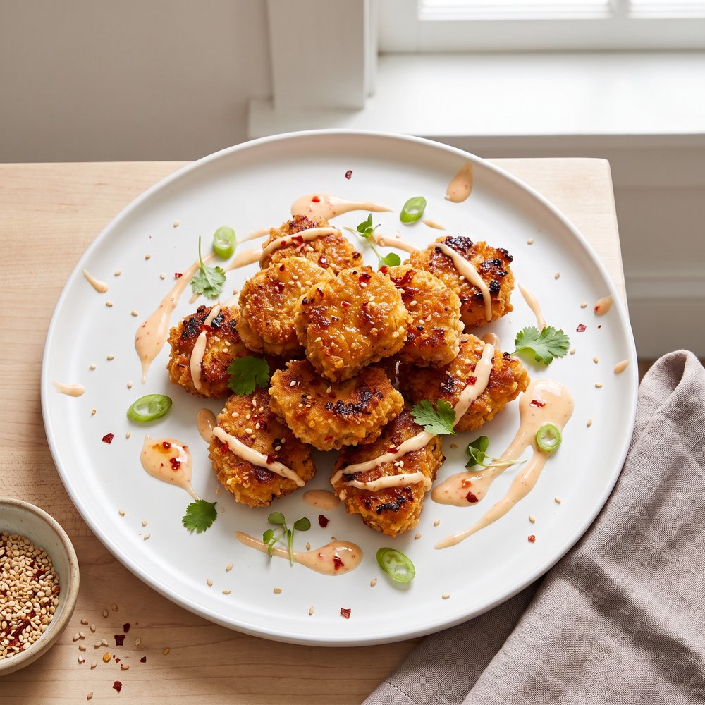 Crispy Bang Bang Chicken Nuggets