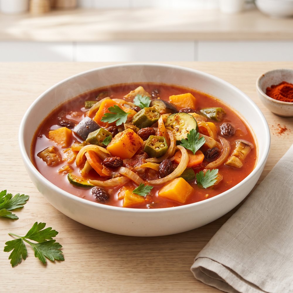 Mediterranean Veggie Slow-Cooker Stew