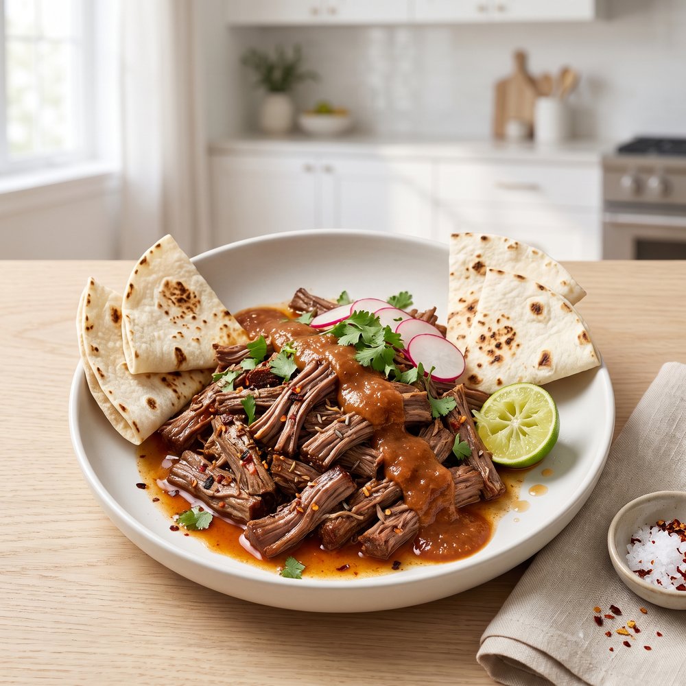 Slow Cooker Shredded Beef for Tacos and Burritos